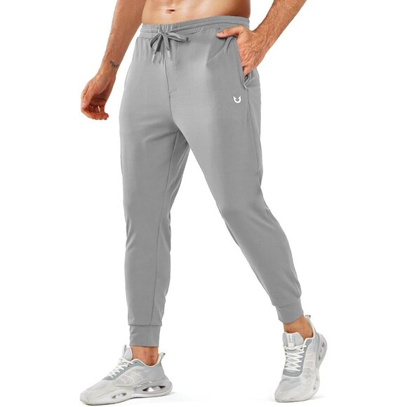 Men's Joggers Pants with Zipper Pockets Lightweight Sweatpants Athletic Running